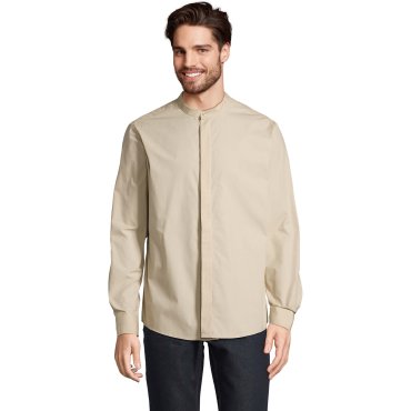 Camisa cuello Mao reciclada hombre Bart Men Camisa cuello Mao reciclada hombre Bart Men