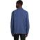 Chaqueta organica larga unisex Mael. Color azul oscuro.