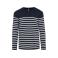 Jersey de rayas hombre K989. Color striped navy/Off white.