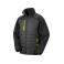 Chaqueta softshell acolchada reciclada unisex R237x. Color black/yellow.