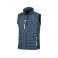 Chaleco softshell acolchada reciclada unisex R238x. Color navy/grey.