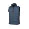 Chaleco softshell acolchada reciclada unisex R238x. Color navy/red.