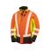 Chaqueta softshell reflectante reciclada unisex R506x. Color fluo yellow/fluo orange/black.