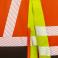 Chaqueta softshell reflectante reciclada unisex R506x. Color fluo yellow/fluo orange/black.