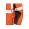 Chaqueta impermeable reflectante reciclada unisex R507x. Color fluorescent orange/black.