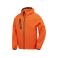 Chaqueta softshell reflectante reciclada unisex R909x. Color orange/navy.