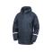 Chaqueta impermeable con capucha reciclada unisex R915x. Color navy.