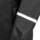 Chaqueta impermeable con capucha reciclada unisex R915x. Color black.