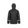 Chaqueta impermeable con capucha reciclada unisex R915x. Color black.