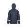 Chaqueta impermeable con capucha reciclada unisex R915x. Color navy.