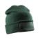 Gorro con vuelta reciclado Rc927x. Color bottle green.
