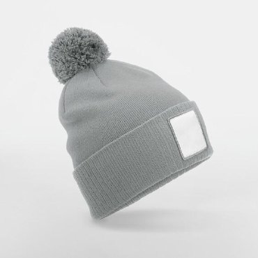 Gorro con pompón reciclado B338r Gorro con pompón reciclado B338r