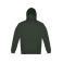Sudadera con capucha sostenible unisex Id.223. Color forest green.