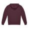 Sudadera con capucha sostenible unisex Id.223. Color burgundy.