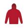 Sudadera con capucha sostenible unisex Id.223. Color rojo.