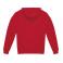 Sudadera con capucha sostenible unisex Id.223. Color rojo.