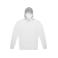 Sudadera con capucha sostenible unisex Id.223. Color blanco.