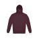 Sudadera con capucha sostenible unisex Id.223. Color burgundy.