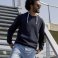 Sudadera con capucha contrastada reciclada hombre Sgo24m. .