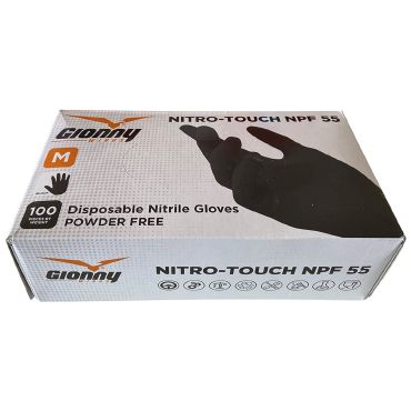 Pack 10 Uds Guantes desechables nitrilo sin polvo Nitro - Touch Npf 55