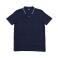 Polo orgánico cuello rayado hombre M191. Color navy/white.