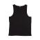 Camiseta de tirantes orgánica unisex M133. Color negro.