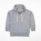 Sudadera con capucha y cremallera hombre M83. Color gris jaspeado mezcla.