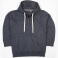 Sudadera con capucha y cremallera hombre M83. Color gris carbón mezcla.