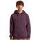 Sudadera con capucha unisex BY011. Color morado ciruela.