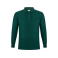 Polo manga larga hombre Pique man. Color verde.
