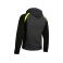 Chaqueta softshell capucha niño Softsehll. Color gris antr/negro/amarillo f.