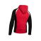 Chaqueta softshell capucha niño Softsehll. Color rojo/negro/blanco.