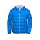 Plumífero con capucha reversible ultraligero hombre JN1060. Color blue/silver.