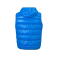 Chaleco plumas con capucha reversible ultraligero hombre JN1062. Color blue/silver.