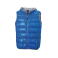 Chaleco plumas con capucha reversible ultraligero hombre JN1062. Color blue/silver.