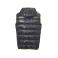 Chaleco plumas con capucha reversible ultraligero hombre JN1062. Color carbon/acid/yellow.