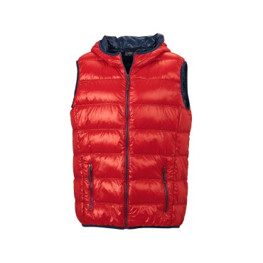 Chaleco plumas con capucha reversible ultraligero hombre JN1062