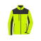 Chaqueta softshell unisex JN1856. Color neon yellow/black.