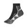 Calcetines cortos deportivos JN214. Color black/white.