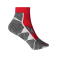 Calcetines cortos deportivos JN214. Color red/white.