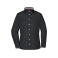 Blusa manga larga mujer JN618. Color black/black/white.