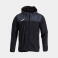 Chubasquero deportivo con capucha unisex Combi. Color negro/antracita.