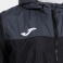 Chubasquero deportivo con capucha unisex Combi. Color negro/antracita.