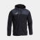 Chubasquero deportivo con capucha unisex Combi. Color negro/antracita.