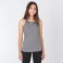 Camiseta deportiva de tirantes mujer Oasis Woman. Color gris melange.