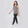 Camiseta deportiva de tirantes mujer Oasis Woman. Color gris melange.