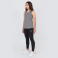 Camiseta deportiva de tirantes mujer Oasis Woman. Color gris melange.