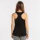 Camiseta deportiva de tirantes mujer Oasis Woman. Color negro.