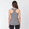 Camiseta deportiva de tirantes mujer Oasis Woman. Color gris melange.