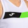 Camiseta deportiva sin mangas mujer Court Woman. Color blanco/verde/negro.